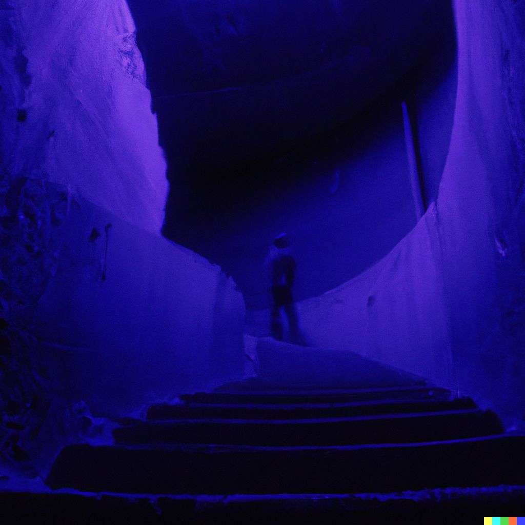a representation of anxiety, photograph, infrared